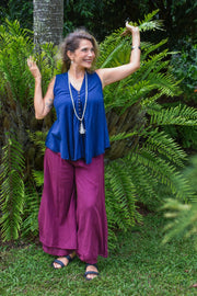 Dharma Cotton Pants - Purple - zaphire_kuranda