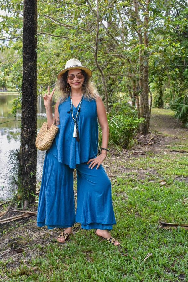 Dharma Pants in Teal