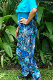 Freya Pants - Coral Blue - zaphire_kuranda