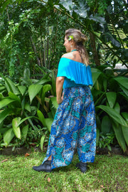 Freya Pants - Coral Blue - zaphire_kuranda