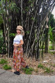 Freya Pants - Coral Orange - zaphire_kuranda