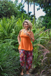 Freya Pants - Coral Red - zaphire_kuranda