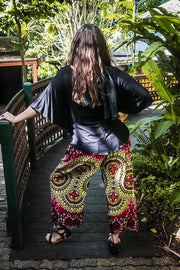 Freya Pants - Kali Green & Red | zaphire_kuranda.