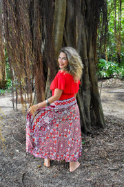 Gypsy Skirt - Skylight Red - zaphire_kuranda