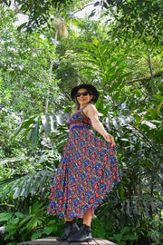 Jasmine Midi Dress - Picnic Black - zaphire_kuranda