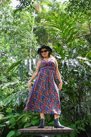 Jasmine Midi Dress - Picnic Black - zaphire_kuranda