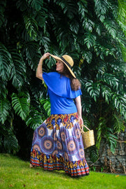 Mante Skirt - Golden Navy | zaphire_kuranda.