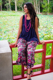 Passport Pants - Paisley Navy | zaphire_kuranda.