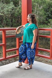 Passport Pants Peace Blue - zaphire_kuranda