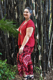 Passport Pants Peace Red - zaphire_kuranda