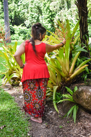 Passport Pants - Persia Cherry Red - zaphire_kuranda