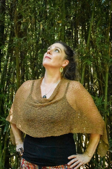Rhee - Scarf Top Brown - zaphire_kuranda
