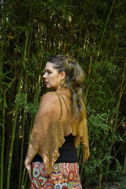 Rhee - Scarf Top Brown - zaphire_kuranda
