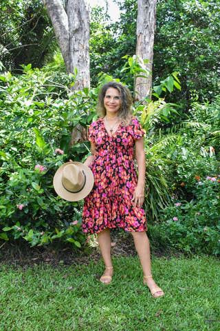 Sassy Short Dress in Rafan Black