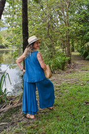 Willow Top Cotton - Teal - zaphire_kuranda